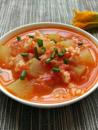 番茄虾仁汤的做法