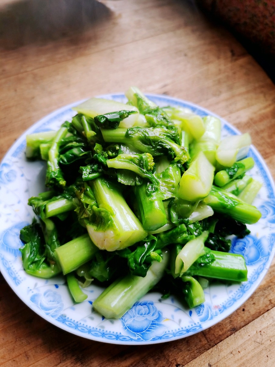 素炒菜苔的做法