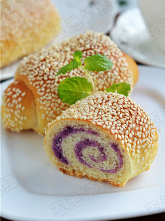 汤种芝香紫薯面包的做法