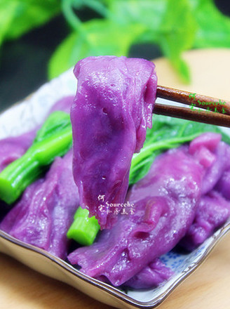 紫薯肠粉的做法