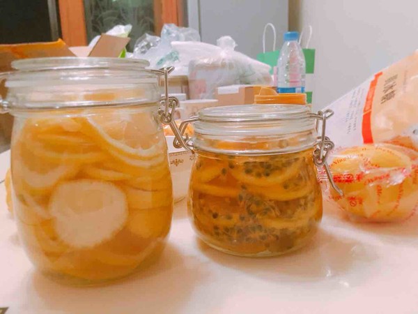 自制450ML百香果柠檬蜂蜜罐+750ML柠檬蜂蜜罐的做法步骤:14
